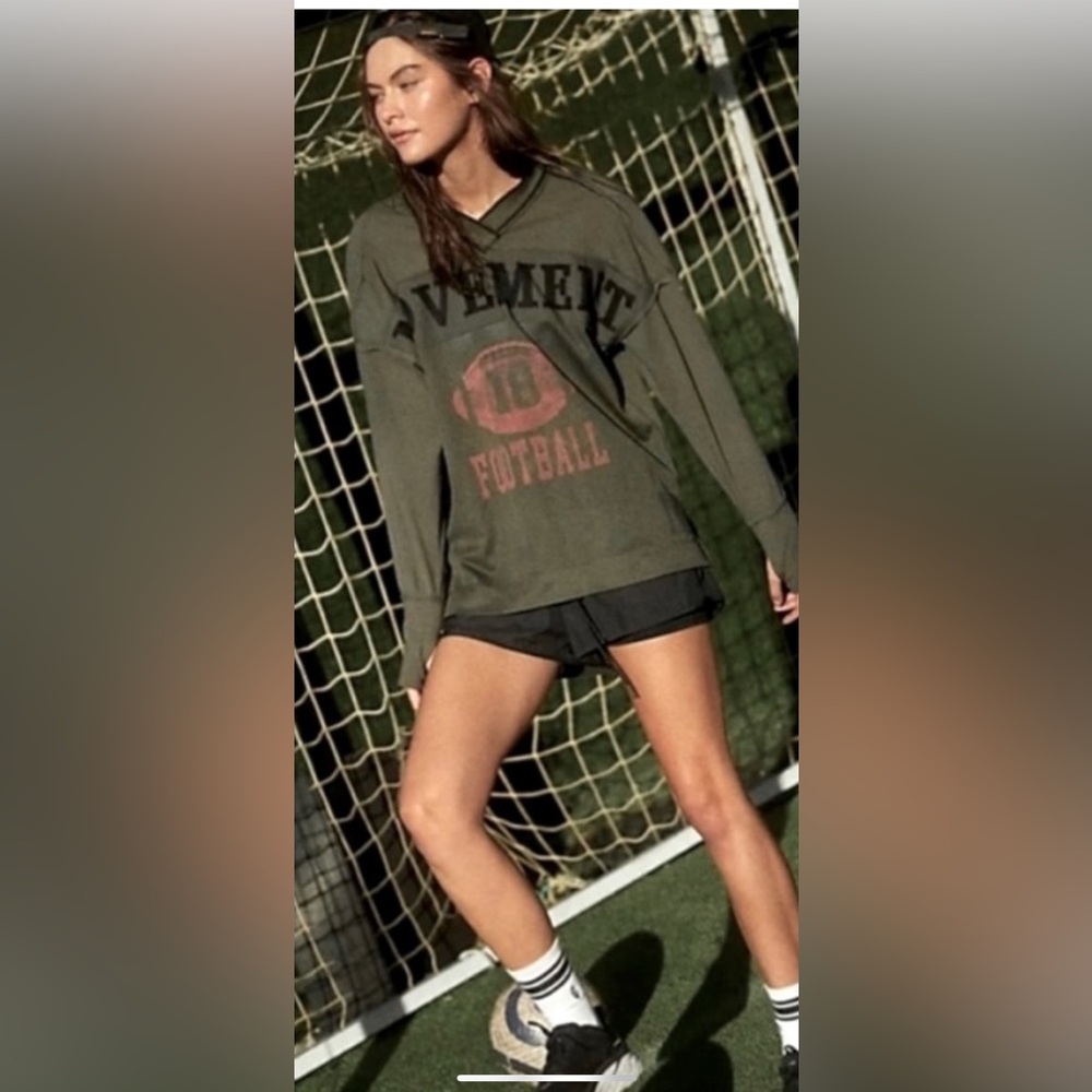 Free People Movement Football Jersey M